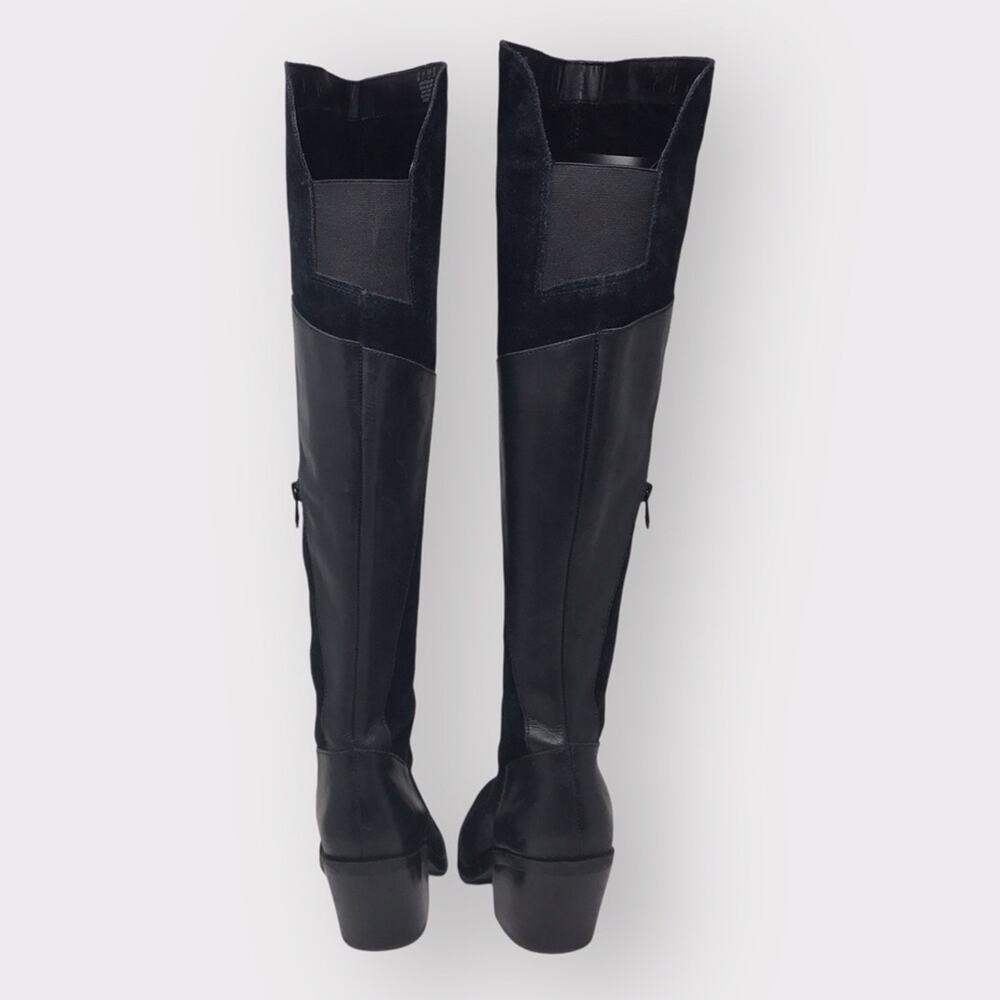 Naya Black Suede & Leather Boots Over the Knee Boots 7M - Picture 9 of 13